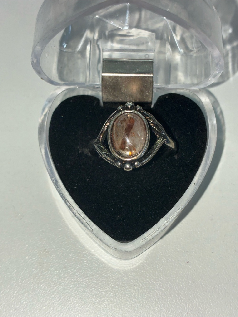 Rutilated quartz Stone Oval Ring